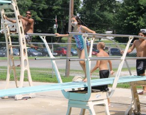 Diving and Sliding, Splash Day, H.D. Buehler Memorial Bungalow Pool, Tamaqua, 8-2-2014 (49)