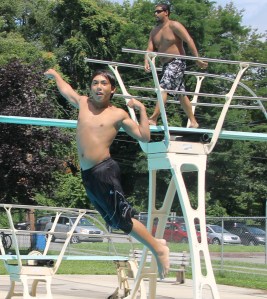 Diving and Sliding, Splash Day, H.D. Buehler Memorial Bungalow Pool, Tamaqua, 8-2-2014 (54)