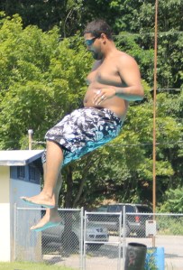 Diving and Sliding, Splash Day, H.D. Buehler Memorial Bungalow Pool, Tamaqua, 8-2-2014 (59)