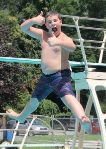 Diving and Sliding, Splash Day, H.D. Buehler Memorial Bungalow Pool, Tamaqua, 8-2-2014 (62)