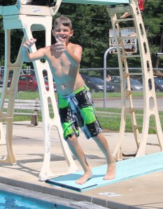 Diving and Sliding, Splash Day, H.D. Buehler Memorial Bungalow Pool, Tamaqua, 8-2-2014 (70)