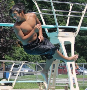 Diving and Sliding, Splash Day, H.D. Buehler Memorial Bungalow Pool, Tamaqua, 8-2-2014 (88)
