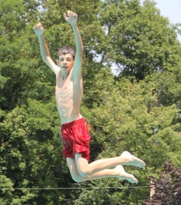 Diving and Sliding, Splash Day, H.D. Buehler Memorial Bungalow Pool, Tamaqua, 8-2-2014 (97)
