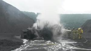 Fire, Front End Loader, via Nesquehoning Fire Company, Panther Creek Power, 8-3-2014 (4)