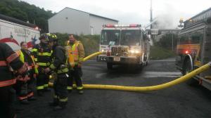 Fire, Front End Loader, via Nesquehoning Fire Company, Panther Creek Power, 8-3-2014 (6)