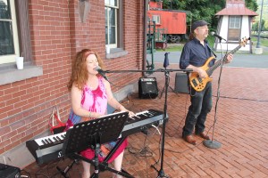 Fraser Thomas Band, Chamber of Commerce Concert Series, Train Station, Tamaqua, 8-14-2014 (11)