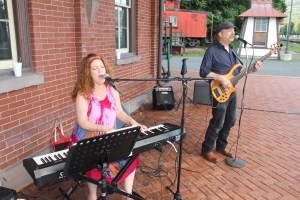 Fraser Thomas Band, Chamber of Commerce Concert Series, Train Station, Tamaqua, 8-14-2014 (12)