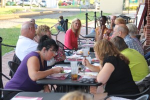 Fraser Thomas Band, Chamber of Commerce Concert Series, Train Station, Tamaqua, 8-14-2014 (15)