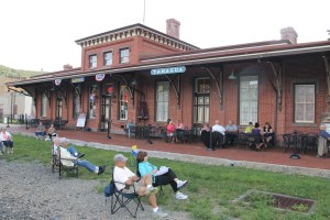 Fraser Thomas Band, Chamber of Commerce Concert Series, Train Station, Tamaqua, 8-14-2014 (23)