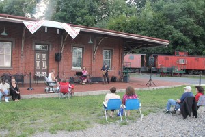 Fraser Thomas Band, Chamber of Commerce Concert Series, Train Station, Tamaqua, 8-14-2014 (24)