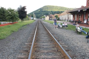 Fraser Thomas Band, Chamber of Commerce Concert Series, Train Station, Tamaqua, 8-14-2014 (26)