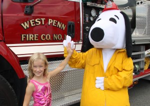 Pictured with 'Hydrant' is runner-up Kailee Warner, 7. 