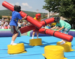 Joust Attraction, Salvation Army Kidz Karnival, Kids Carnival, Train Station Lot, Tamaqua, 8-5-2014 (112)