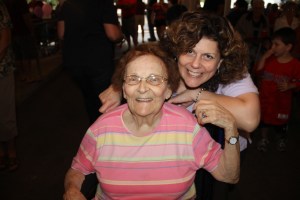 Kathryn Baddick, 90 Years Old, Great, Great, Great Nephew, Community Park, West Penn, 8-1-2014 (1)