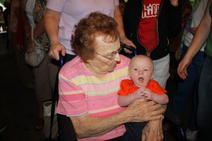 Kathryn Baddick, 90 Years Old, Great, Great, Great Nephew, Community Park, West Penn, 8-1-2014 (4)