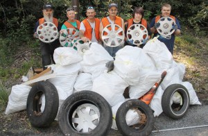 Litter Pickup, Sons of the American Legion, Tamaqua Post 173, US209, Tamaqua, 8-10-2014 (6)