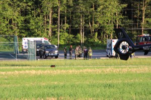 Motorcycle Crash, Man Lifeflighted, 900 block of Valley Road, Tamaqua, Walker Township, 8-24-2014 (51)