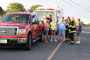 Motorcycle Crash, Man Lifeflighted, 900 block of Valley Road, Tamaqua, Walker Township, 8-24-2014 (8)