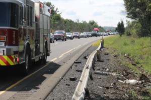 MVA, Car Misses Trees, mile marker 125.2, Interstate 81, Ryan Township,8-9-2014 (10)