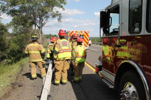 MVA, Car Misses Trees, mile marker 125.2, Interstate 81, Ryan Township,8-9-2014 (12)