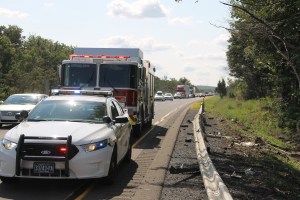 MVA, Car Misses Trees, mile marker 125.2, Interstate 81, Ryan Township,8-9-2014 (14)
