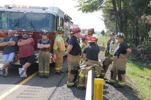 MVA, Car Misses Trees, mile marker 125.2, Interstate 81, Ryan Township,8-9-2014 (17)