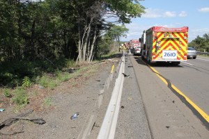 MVA, Car Misses Trees, mile marker 125.2, Interstate 81, Ryan Township,8-9-2014 (26)