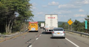 MVA, Car Misses Trees, mile marker 125.2, Interstate 81, Ryan Township,8-9-2014 (33)