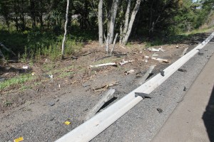 MVA, Car Misses Trees, mile marker 125.2, Interstate 81, Ryan Township,8-9-2014 (8)