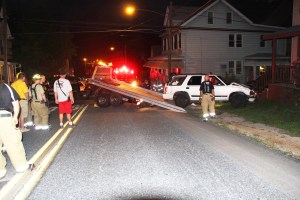 Overturned Vehicle, photo from Harry Hontz, SR902, Lansford, 8-27-2014 (18)