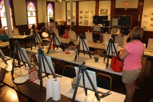 Paint and Laugh, Community Arts Center, Tamaqua, 8-2-2014 (11)