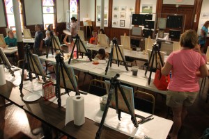 Paint and Laugh, Community Arts Center, Tamaqua, 8-2-2014 (12)