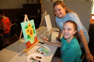 Paint and Laugh, Community Arts Center, Tamaqua, 8-2-2014 (5)