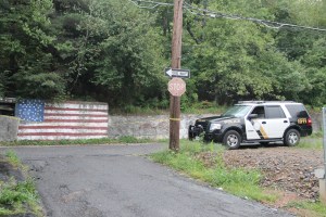 Photo of Tracks, after Train Amputates Part of 12 Yr Old Girl's Leg, Mahanoy City, 8-20-2014 (25)