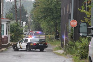 Photo of Tracks, after Train Amputates Part of 12 Yr Old Girl's Leg, Mahanoy City, 8-20-2014 (33)
