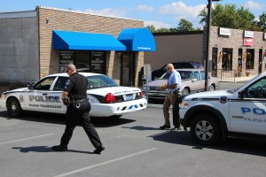 Police Outside Mauch Chunk Trust, MCT, Following Armed Robbery, Hometown, 8-26-2014 (6)