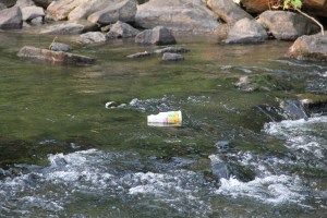 Pre Schuylkill River Cleanup, Next to Boyer's Food Market, Tamaqua, 8-7-2014 (28)