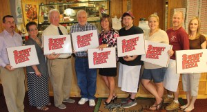 Ribbon Cutting, Sweet Pizzz Pizza, DeAngelo's Pizza, 2 Corner's Whiskey Bar, Tamaqua, 8-6-2014 (31)