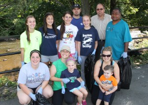 River Cleanup, Little Schuylkill River, next to Boyer's Food Market, Tamaqua, 8-9-2014 (3)