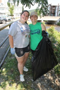 River Cleanup, Little Schuylkill River, next to Boyer's Food Market, Tamaqua, 8-9-2014 (31)