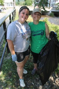 River Cleanup, Little Schuylkill River, next to Boyer's Food Market, Tamaqua, 8-9-2014 (33)