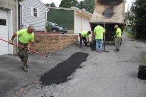 Road Patch Repair Work, Borough Workers, Spring Street, Tamaqua, 8-6-2014 (3)