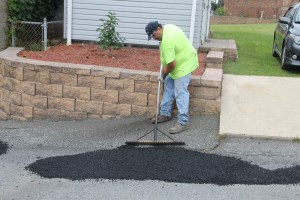 Road Patch Repair Work, Borough Workers, Spring Street, Tamaqua, 8-6-2014 (7)