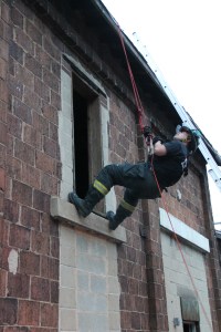 Rope Decent, Rappel Training, Citizen's Fire Company, Tamaqua, 8-11-2014 (102)