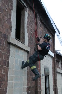 Rope Decent, Rappel Training, Citizen's Fire Company, Tamaqua, 8-11-2014 (114)