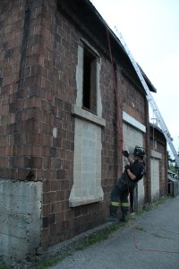 Rope Decent, Rappel Training, Citizen's Fire Company, Tamaqua, 8-11-2014 (120)