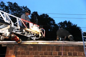 Rope Decent, Rappel Training, Citizen's Fire Company, Tamaqua, 8-11-2014 (132)