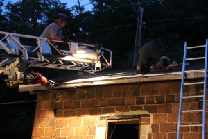 Rope Decent, Rappel Training, Citizen's Fire Company, Tamaqua, 8-11-2014 (135)