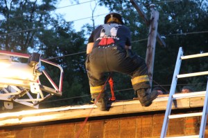 Rope Decent, Rappel Training, Citizen's Fire Company, Tamaqua, 8-11-2014 (139)