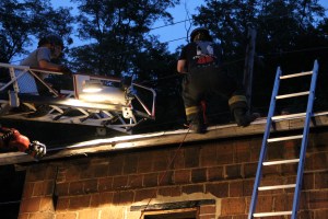 Rope Decent, Rappel Training, Citizen's Fire Company, Tamaqua, 8-11-2014 (141)